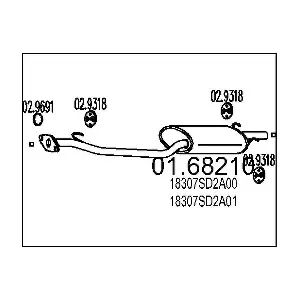 18307SE3A41 HONDA
