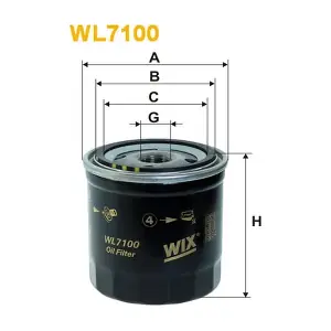 WL7100 WIX FILTERS