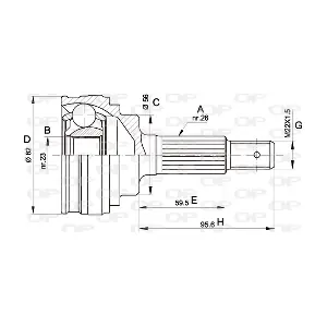 CVJ533610 OPEN PARTS