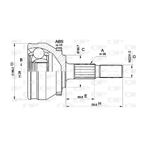CVJ5355.10 OPEN PARTS