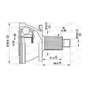 CVJ5433.10 OPEN PARTS