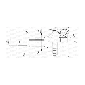 CVJ5797.10 OPEN PARTS