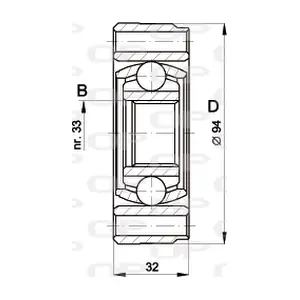 CVJ5402.20 OPEN PARTS