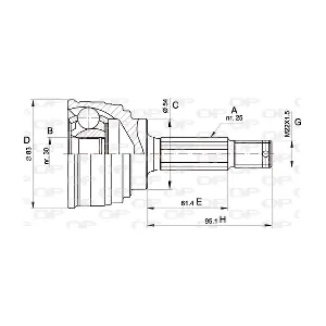 CVJ5325.10 OPEN PARTS