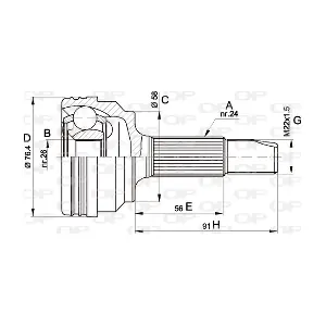 CVJ5379.10 OPEN PARTS