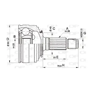 CVJ5219.10 OPEN PARTS