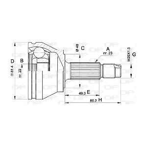 CVJ515610 OPEN PARTS