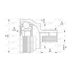 CVJ5538.10 OPEN PARTS
