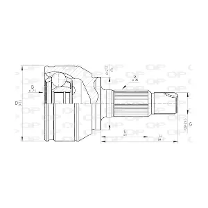 CVJ5518.10 OPEN PARTS