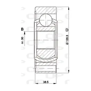 CVJ5428.20 OPEN PARTS