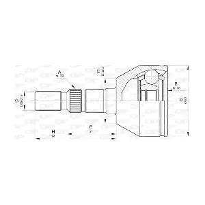 CVJ5826.10 OPEN PARTS