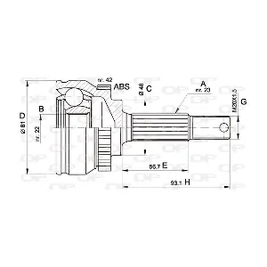 CVJ5193.10 OPEN PARTS