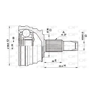 CVJ5506.10 OPEN PARTS