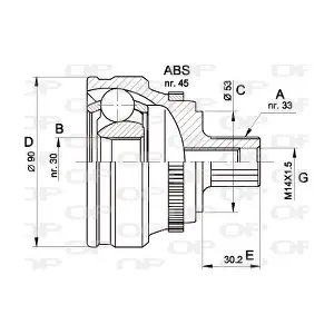 CVJ5110.10 OPEN PARTS