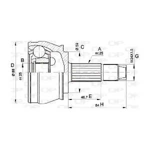 CVJ5239.10 OPEN PARTS
