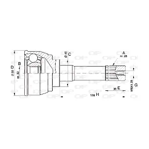CVJ5367.10 OPEN PARTS