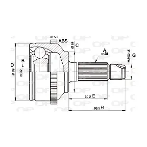 CVJ550910 OPEN PARTS