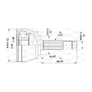 CVJ5436.10 OPEN PARTS