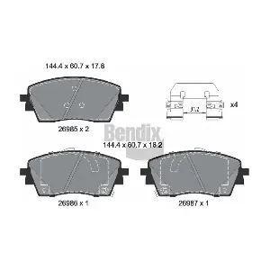BPD2631 BENDIX Braking