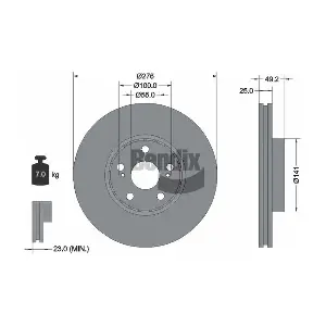 BDS2058 BENDIX Braking