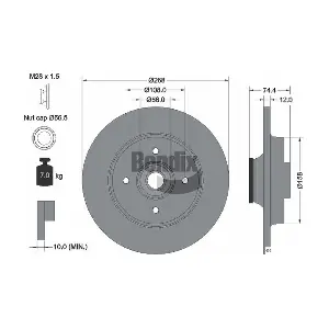 BDS1058 BENDIX Braking