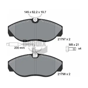 BPD1424 BENDIX Braking