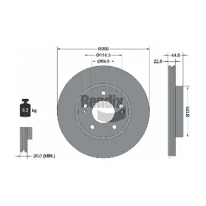 BDS2173 BENDIX Braking