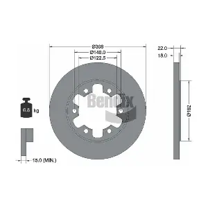 BDS1758 BENDIX Braking