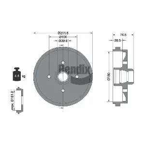 BDM1005 BENDIX Braking