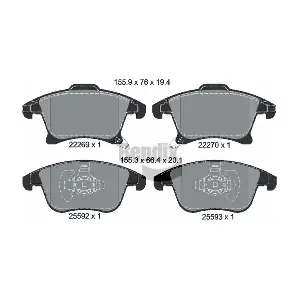 BPD1435 BENDIX Braking