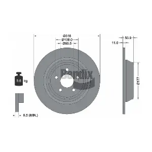 BDS1560 BENDIX Braking