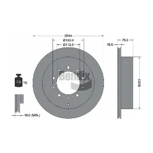 BDS1744 BENDIX Braking