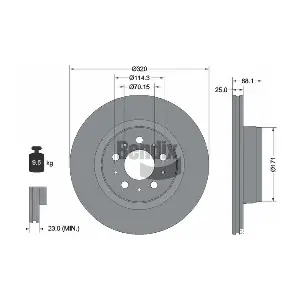 BDS2267HC BENDIX Braking