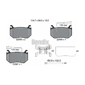 BPD2362 BENDIX Braking