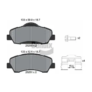 BPD1262 BENDIX Braking