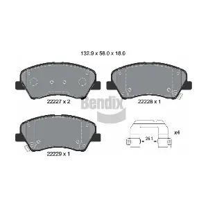 BPD2343 BENDIX Braking