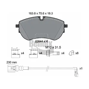 BPD2522 BENDIX Braking