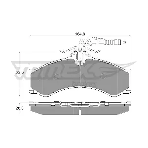TX 11-481 TOMEX Brakes