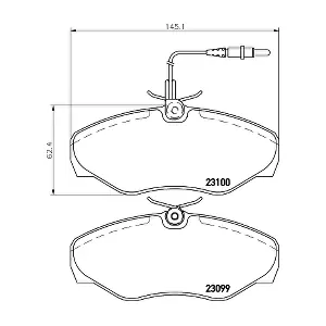8DB 355 018-501 HELLA PAGID