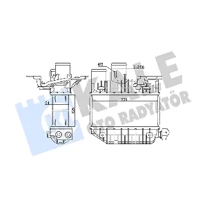 KALE OTO RADYATOR 345135