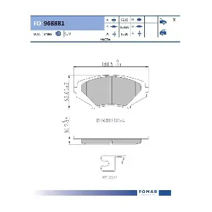 FO 968881 FOMAR Friction