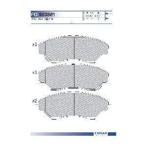FO 893881 FOMAR Friction