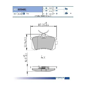 FO 605481 FOMAR Friction