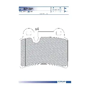 FO871381 FOMAR Friction