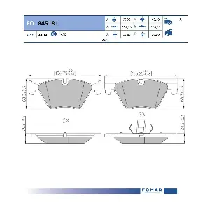 FO 845181 FOMAR Friction