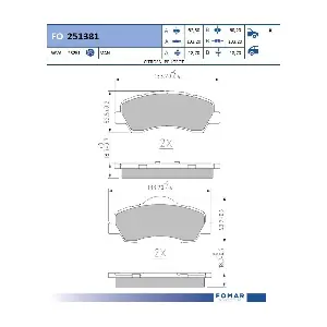 FO 251381 FOMAR Friction