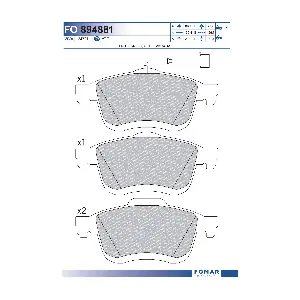 FO894881 FOMAR Friction