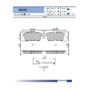 FO 386281 FOMAR Friction