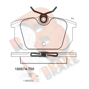 RB0674-700 R BRAKE