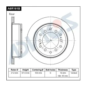A6R161B ADVICS